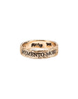 Memento Mori 14K Gold Latin Motto Band Ring | Magpie Jewellery