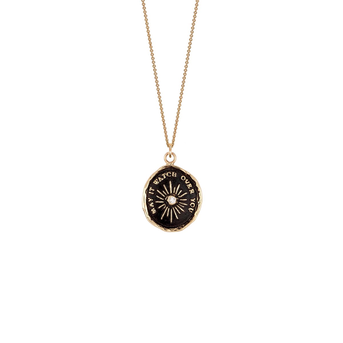 Higher Power 14k Gold Diamond Set Talisman | Magpie Jewellery