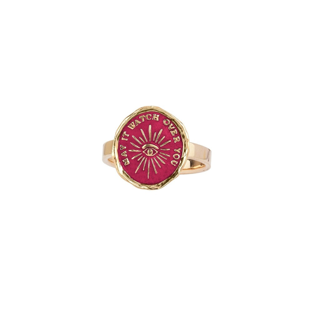 14k Gold Higher Power Talisman Ring - True Colours - Magpie Jewellery