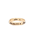 Shine In The Light 14K Gold Poesy Ring | Magpie Jewellery