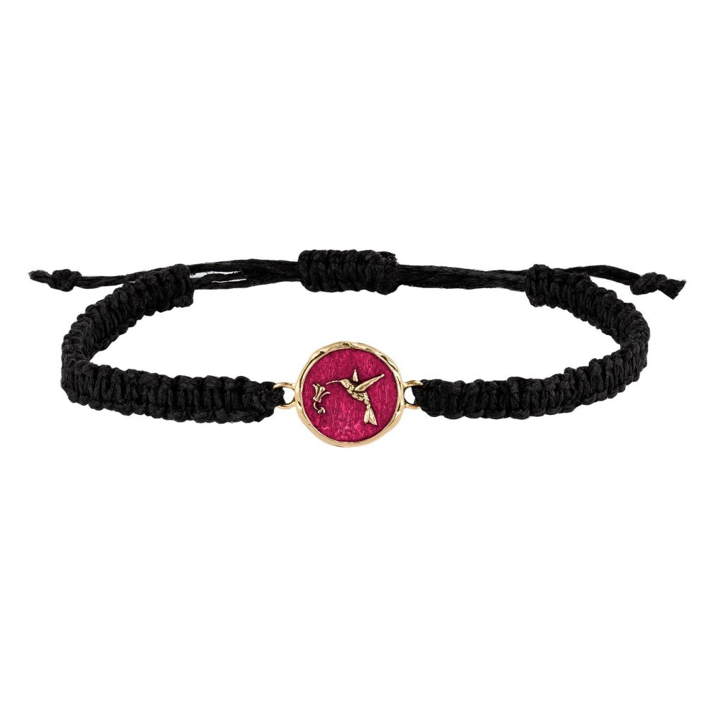 Pink braided clearance bracelet