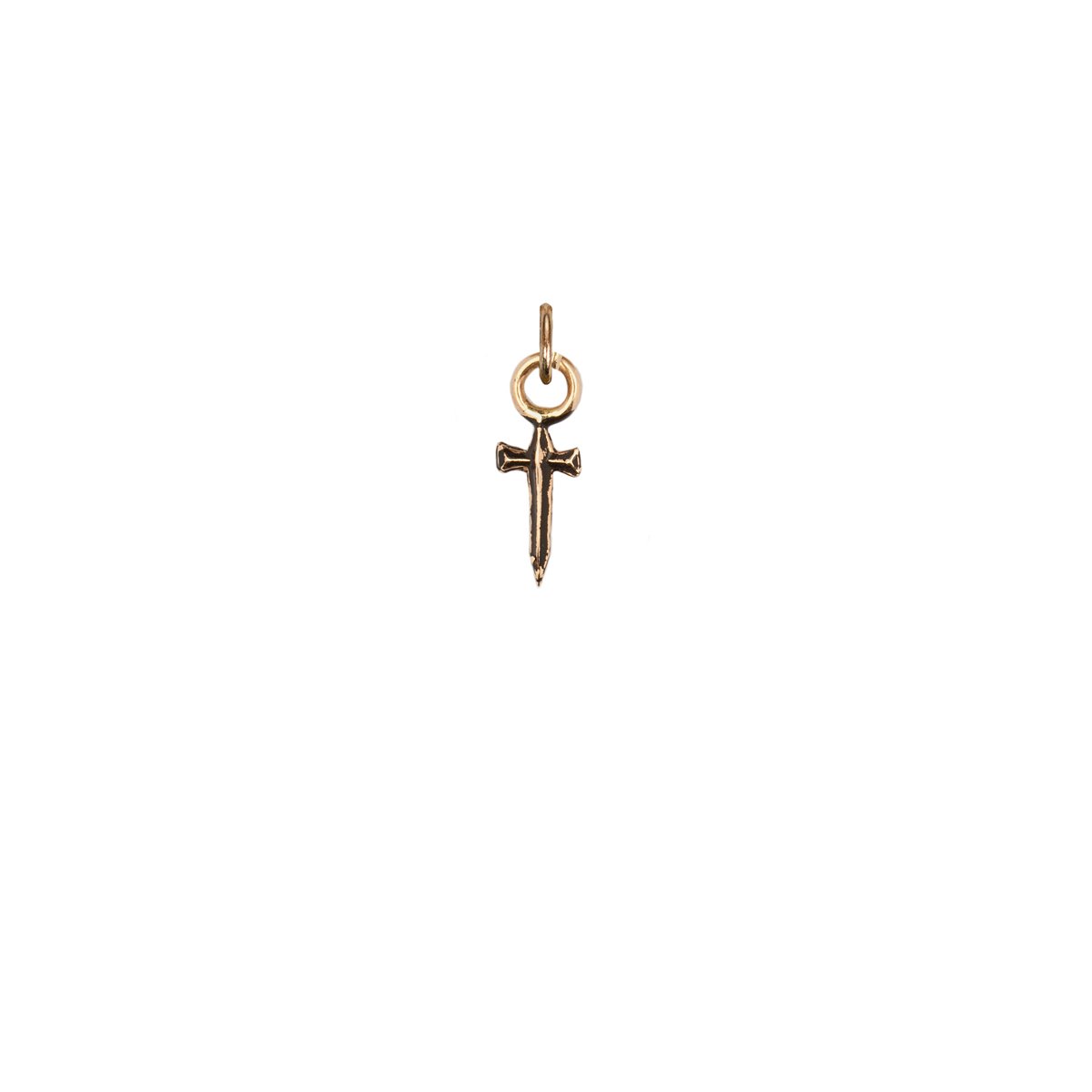 Dagger 14k Gold Symbol Charm | Magpie Jewellery