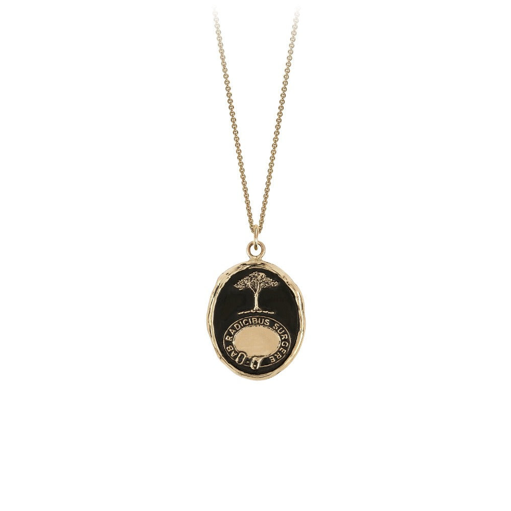 From the Roots Up 14k Gold Engravable Talisman - Magpie Jewellery