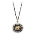 Mother Bear 14k Gold On Silver Talisman - Magpie Jewellery