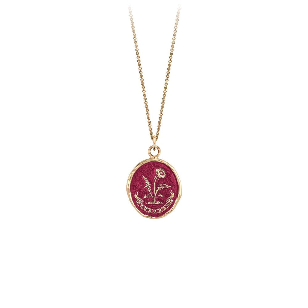 14k Gold I Will Endure Talisman - True Colours - Magpie Jewellery