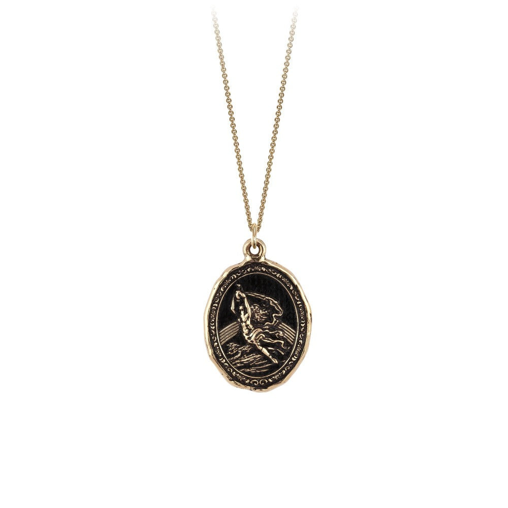 14k Gold Iris Goddess Talisman - Magpie Jewellery