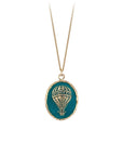 14k Gold Let Go Of Fear Talisman - True Colours - Magpie Jewellery