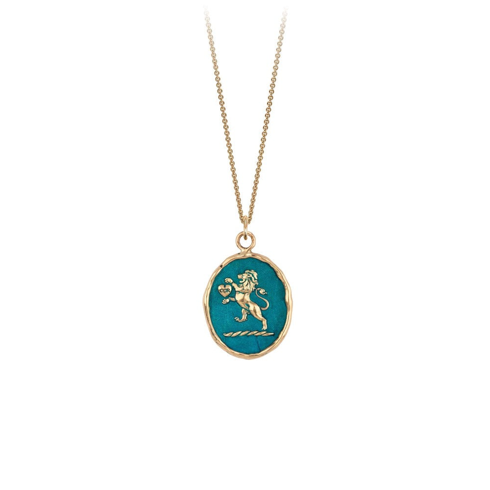 14k Gold Lionhearted Talisman - True Colours - Magpie Jewellery