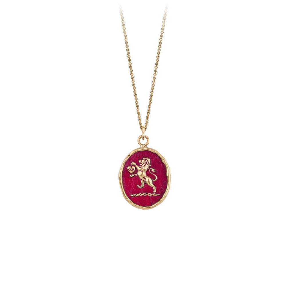 14k Gold Lionhearted Talisman - True Colours - Magpie Jewellery
