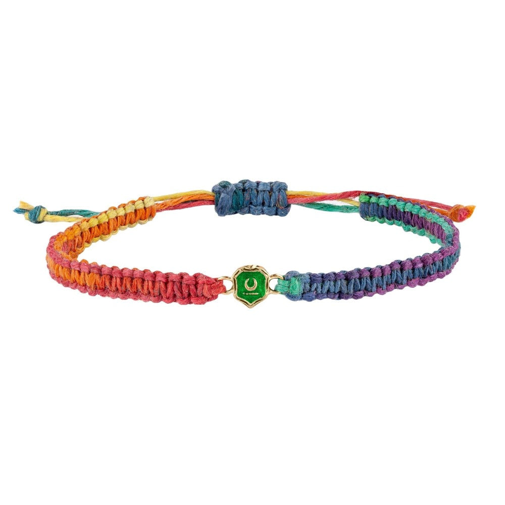 14k Gold New Beginnings Rainbow Braided Bracelet True Colours