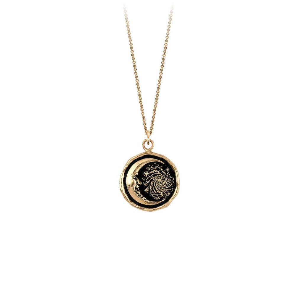 14k Gold Trust the Universe Talisman - Magpie Jewellery