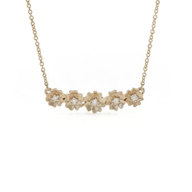 Buttercup 5-Flower Bar Necklace | Magpie Jewellery