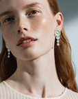 DAISY Green and white Earrings | Magpie Jewellery