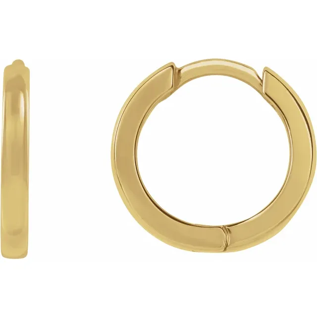 14k Gold &#39;Huggie&#39; Hoop - Magpie Jewellery