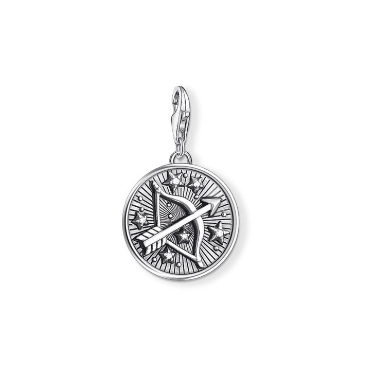 Silver Zodiac Disc Charm - Magpie Jewellery