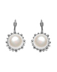 Dew Drop Snowflake Earrings - Water Pearl & Silver | Magpie Jewellery