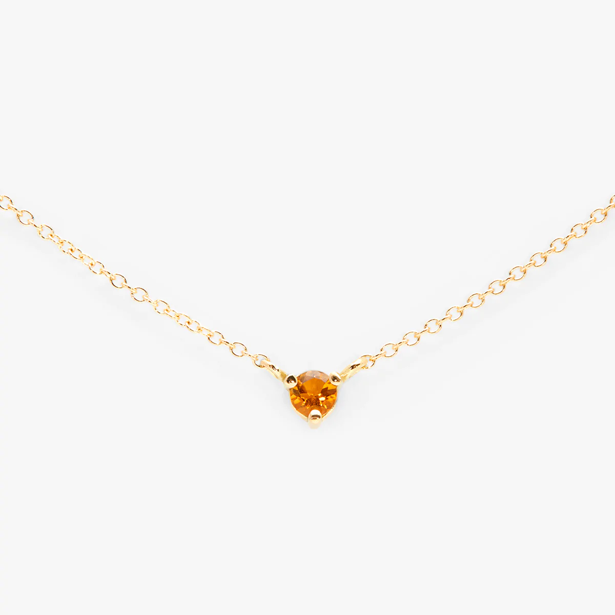 Citrine Birthstone Necklace | Magpie Jewellery