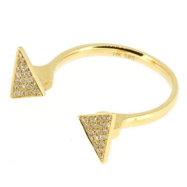 Diamond Open Triangle Ring