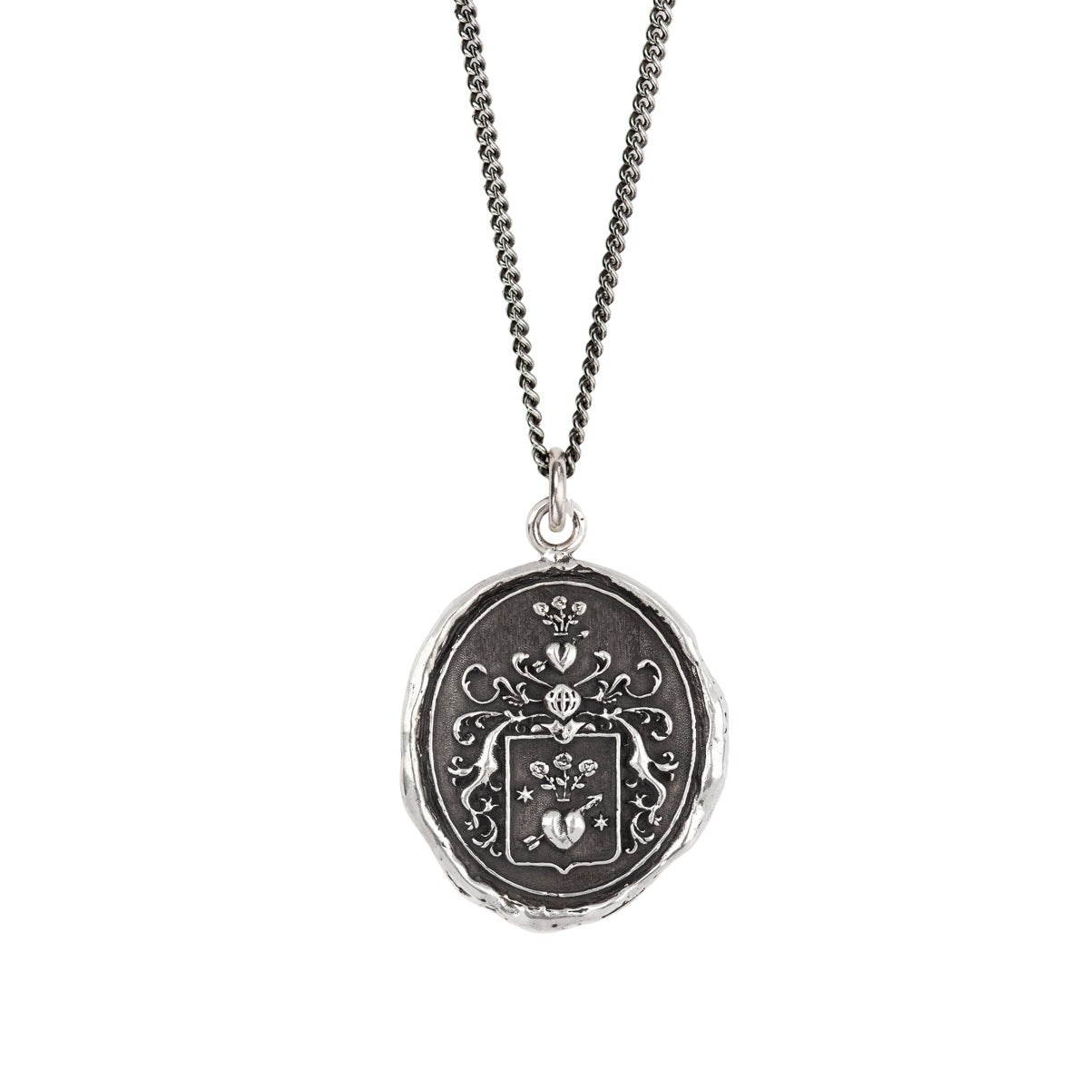 True Love Talisman Silver Curb | Magpie Jewellery