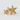 Gold Asymmetric Starfish Stud Earrings | Magpie Jewellery