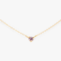 Pink Sapphire Birthstone Necklace | Magpie Jewellery