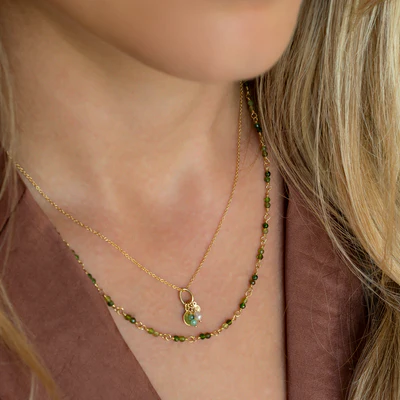 Hand-Tied Natural Gemstone Necklace | Magpie Jewellery