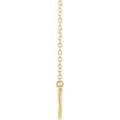 14K Yellow Curved Bar Necklace - Magpie Jewellery