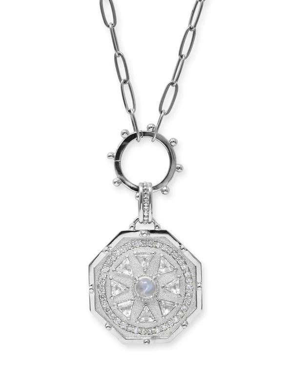 Aztec Octagon Deco Medallion | Magpie Jewellery