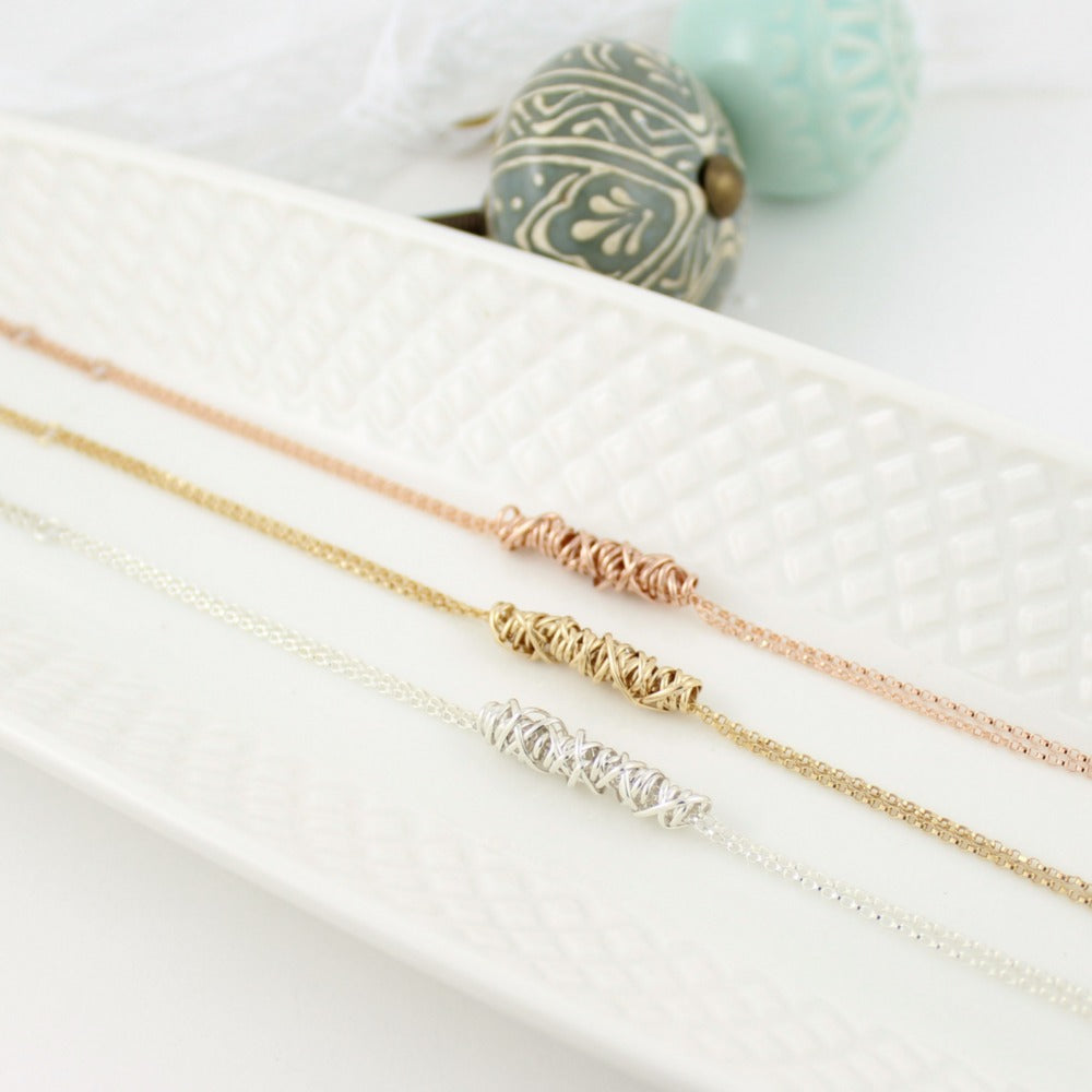 Twist Bracelet - Small | Magpie Jewellery | Rose Gold | Yellow Gold | Silver | Listed Top-to-Bottom