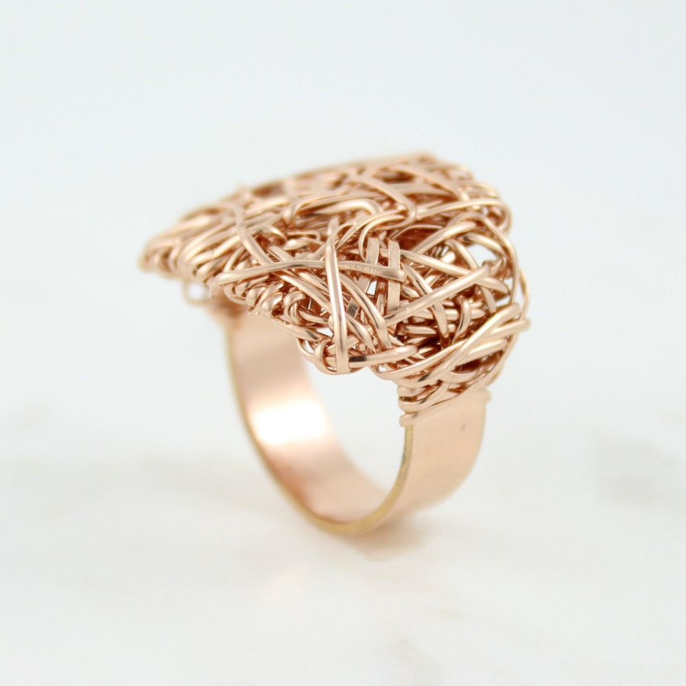 The Big Ring | Magpie Jewellery | Rose Gold | Detail Shot