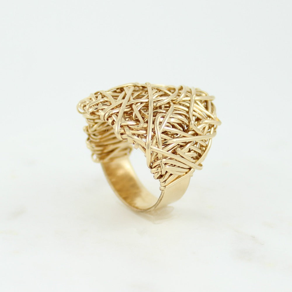 The Big Ring | Magpie Jewellery | Yellow Gold | Detail Shot