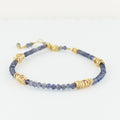 Gold Twist Stacking Bracelet | Magpie Jewellery | Yellow Gold | Iolite