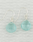 Gemstone Solo Earring | Magpie Jewellery | Silver | Teal Quartz | Faceted