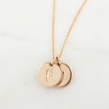 Monogram Necklace - Up To 4 Letters | Magpie Jewellery | Rose Gold "F" and Hidden Letter