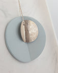 "Eucalyptus" X-Large Porcelain Pendant - Magpie Jewellery