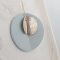 "Eucalyptus" X-Large Porcelain Pendant - Magpie Jewellery