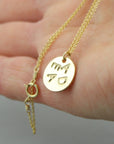 Family Monogram Pendant - Yellow Gold Fill - Magpie Jewellery