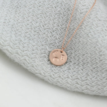 Family Monogram Pendant - Rose Gold Fill - Magpie Jewellery