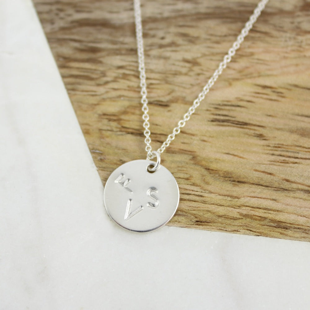 Family Monogram Pendant - Sterling Silver - Magpie Jewellery
