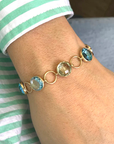Aztec Starburst Bezel Link Bracelet | Magpie Jewellery