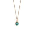 14k Gold New Beginnings Talisman - Mediterranean Blue - Magpie Jewellery
