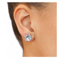 Dewdrop Cluster Studs - Blue Topaz & Silver | Magpie Jewellery