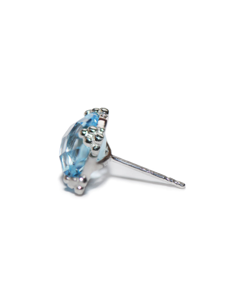 Dewdrop Cluster Studs - Blue Topaz & Silver | Magpie Jewellery