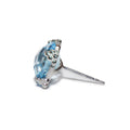 Dewdrop Cluster Studs - Blue Topaz & Silver | Magpie Jewellery