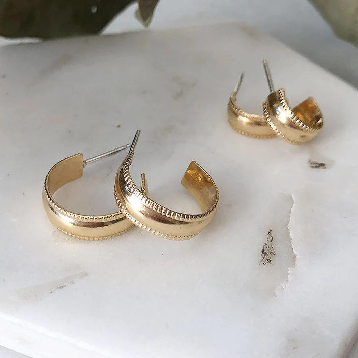Olivia Hoop Earrings | Magpie Jewellery