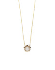 Micro Dew Drop Solitaire Necklace - Pearl Gold | Magpie Jewellery