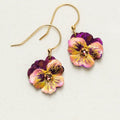 Pansy Drop Earrings - Magpie Jewellery