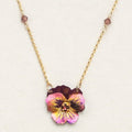 Garden Pansy Pendant Necklace - Magpie Jewellery