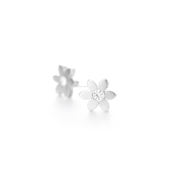 Sterling Silver Flower Stud Earrings - Magpie Jewellery