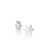 Sterling Silver Flower Stud Earrings - Magpie Jewellery